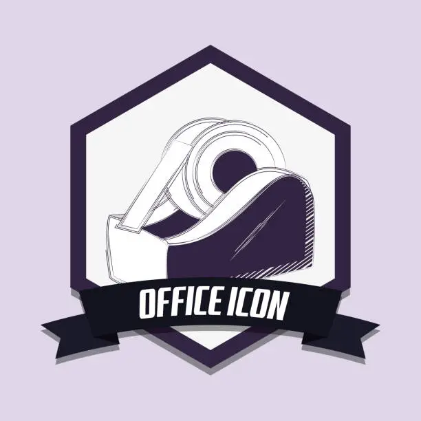 Vector illustration of office icon design