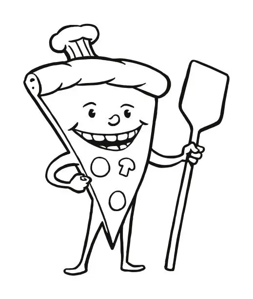 Vector illustration of Slice of Pizza