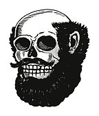 istock Skull Pirate with Full Beard 1003188406