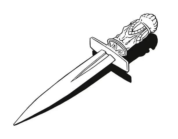 Vector illustration of Knife