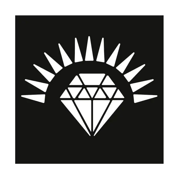 Vector illustration of Shining Diamond