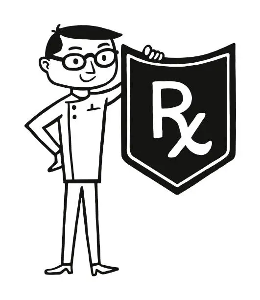 Vector illustration of Pharmacist