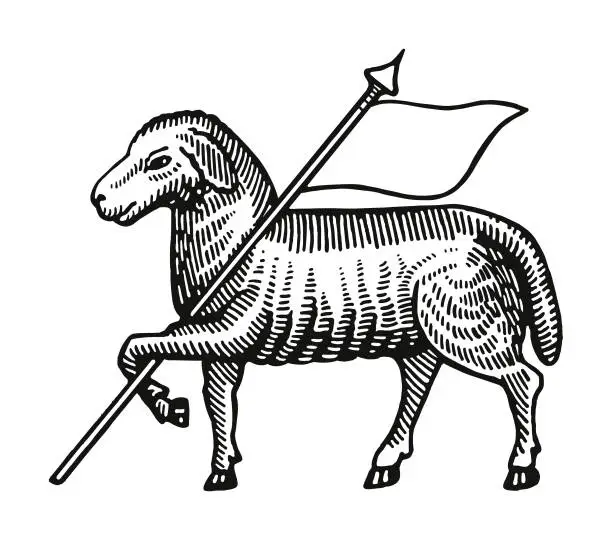 Vector illustration of Sheep