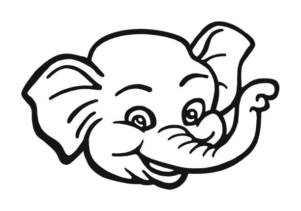 Elephant Elephant animal trunk stock illustrations