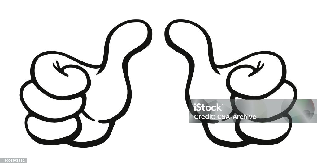 Two Thumbs Up Thumbs Up stock vector