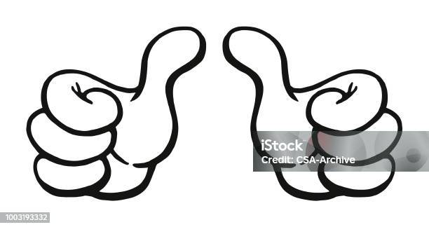 Two Thumbs Up Stock Illustration - Download Image Now - Thumbs Up, Logo, OK Sign