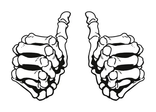 Vector illustration of Two Thumbs Up