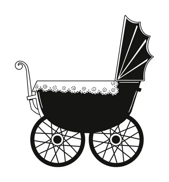 Vector illustration of Baby Buggy