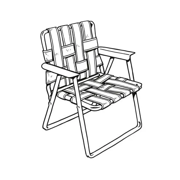 Vector illustration of Lawn Chair