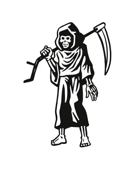 Vector illustration of Grim Reaper