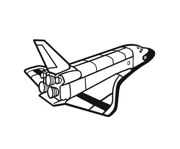 Vector illustration of Space Shuttle