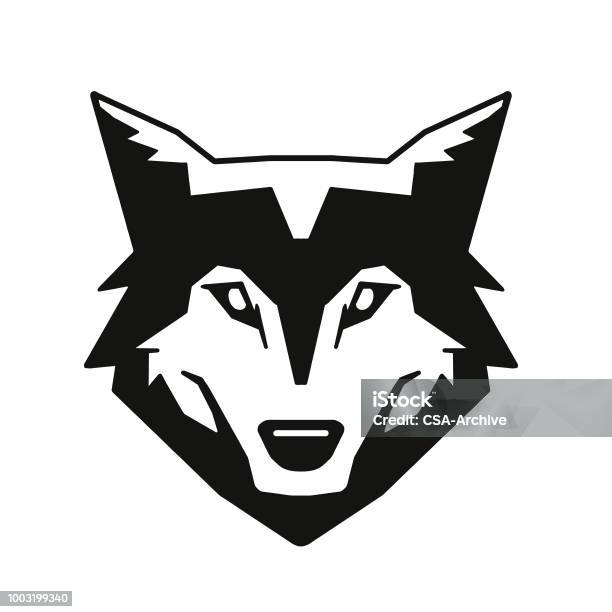 Wolf Stock Illustration - Download Image Now - Wolf, Logo, Head