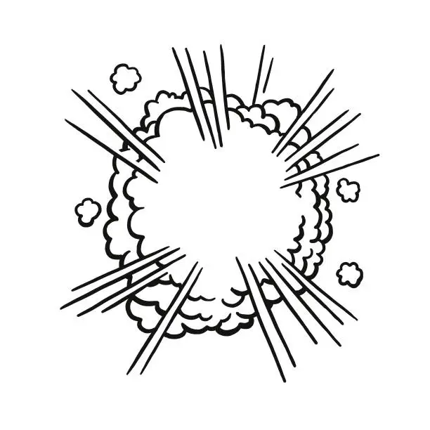 Vector illustration of explosion