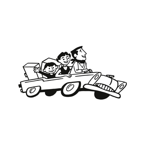 Family Riding in a Car