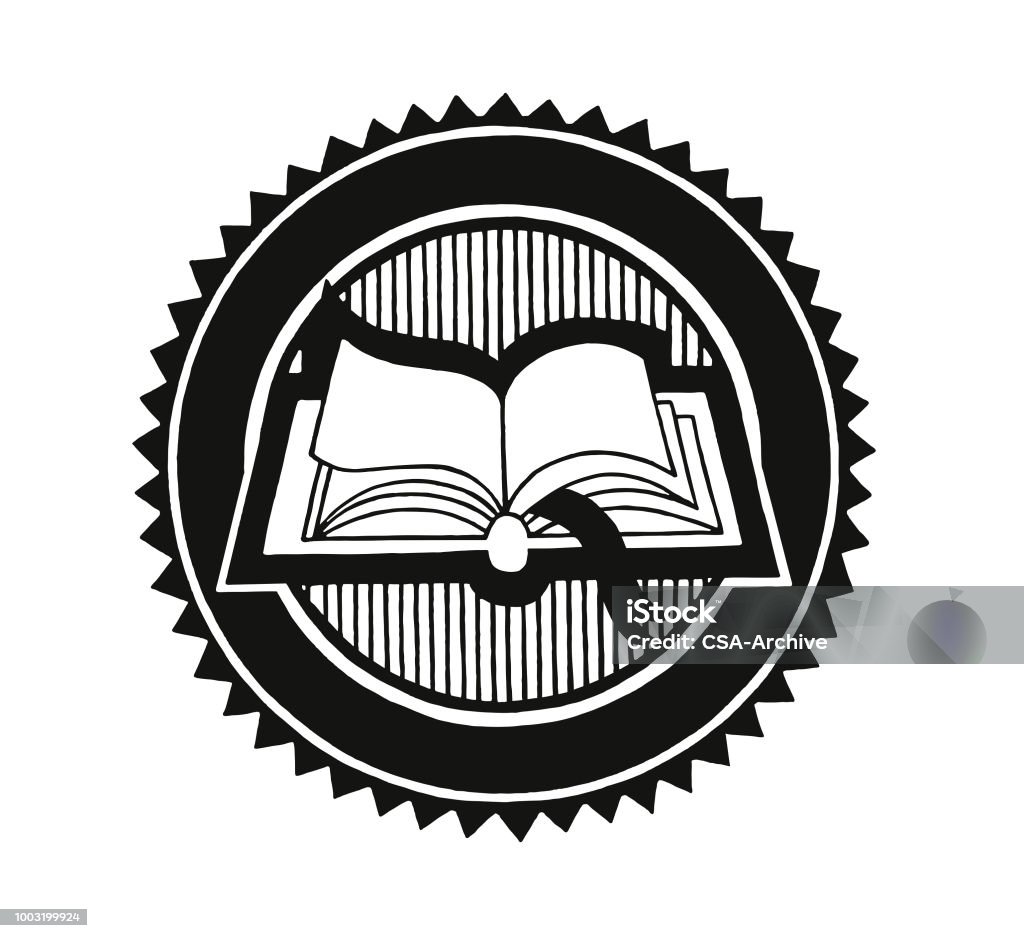 Open Book Logo stock vector