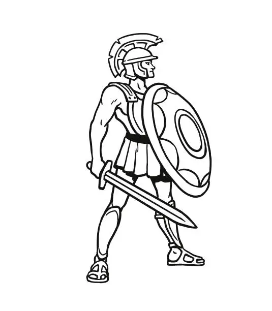 Vector illustration of Gladiator