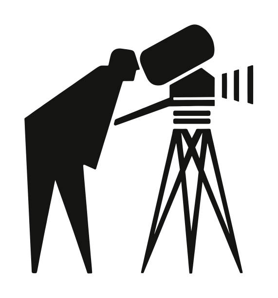カメラマンのシルエット - movie camera点のイラスト素材／クリップアート素材／マンガ素材／アイコン素材