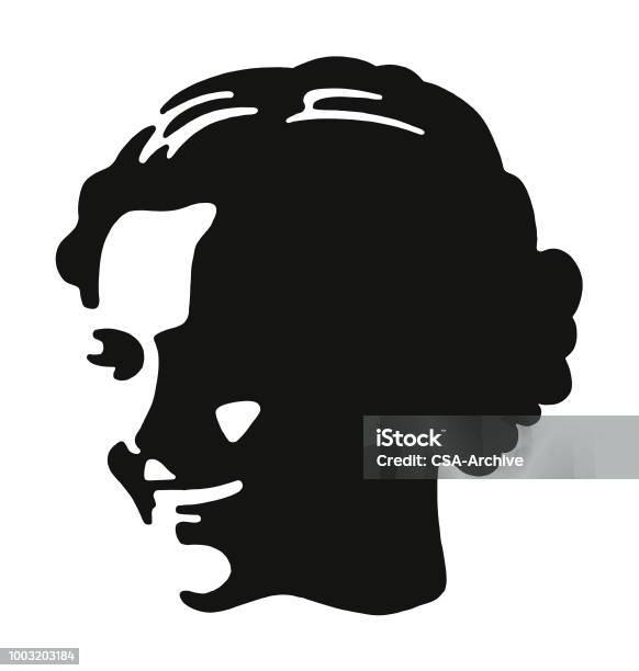 Smiling Woman Stock Illustration - Download Image Now - Women, Human Face, Logo