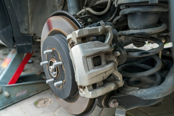 istock Repair and check disc brake pad before prepare 1003203266