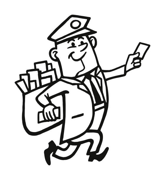 Download Mailman, Postman, Delivery. Royalty-Free Stock Illustration ...