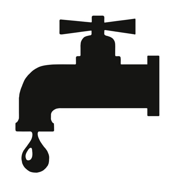 Dripping Faucet Dripping Faucet faucet leaking pipe water stock illustrations