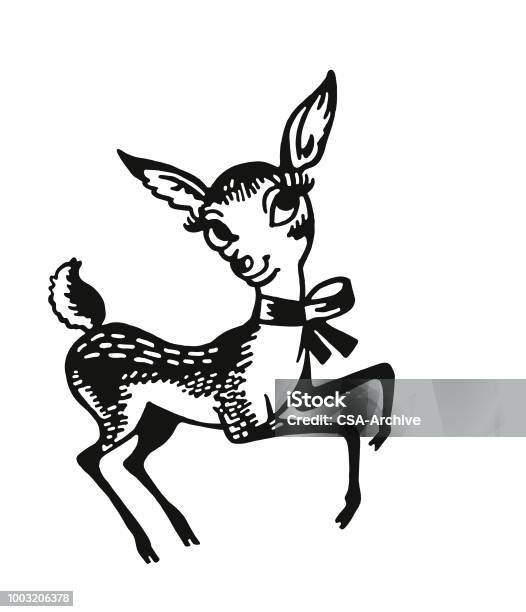 Fawn Stock Illustration - Download Image Now - Christmas, Animal, Eyelash