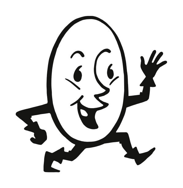 яйцо характер - mannerism stock illustrations