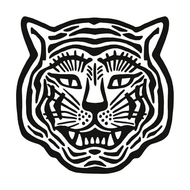 Vector illustration of Tiger