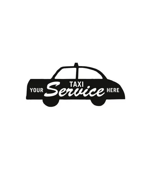 Vector illustration of Your Taxi Service Here