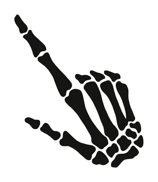 Vector illustration of Skeleton Hand
