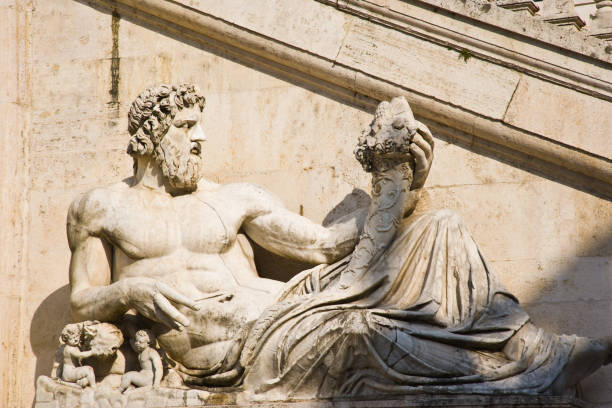istock Statue at the Piazza del Campidoglio. Rome, Italy 1003210702