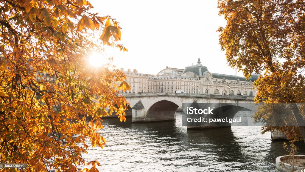 Paris in November Musee d'Orsay Stock Photo