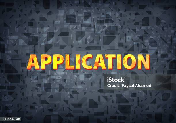 Application Black Background Stock Illustration - Download Image Now ...