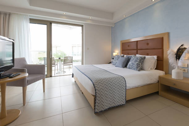 istock Interior of sea hotel bedroom 1003236550