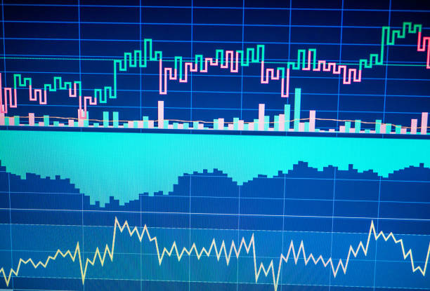 istock Charts of financial instruments with various type of indicators 1003239480