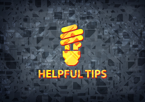 Practical Tips Background Helpful Tips Black Background Stock Illustration - Download Image Now ...