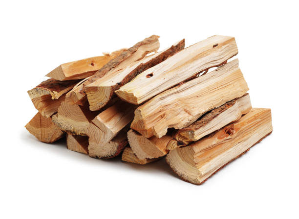 istock Pine Log wood isolated on white background 1003269236