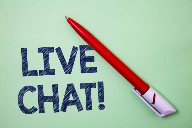 istock Handwriting text Live Chat Motivational Call. Concept meaning Real time media conversation Online communicate Ball point artwork smooth parallel lines pattern study beautiful poster. 1003269258