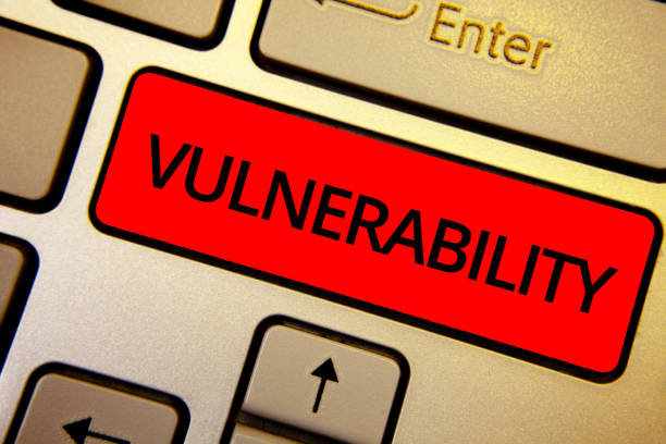 Text sign showing Vulnerability. Conceptual photo Information susceptibility systems bug exploitation attacker Keyboard brown keys yellow laptop idea create computer keypad laptop. Text sign showing Vulnerability. Conceptual photo Information susceptibility systems bug exploitation attacker Keyboard brown keys yellow laptop idea create computer keypad laptop penetration stock pictures, royalty-free photos & images