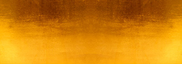 istock Shiny yellow leaf gold foil texture 1003275804