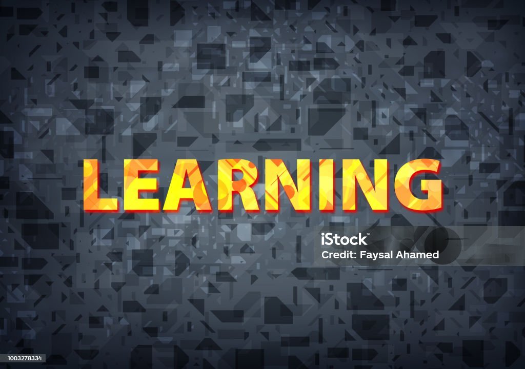 Language Learning Module Black Background Learning Black Background Stock Illustration - Download Image Now ...
