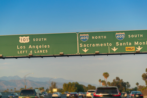 A stock photo of the US 101 road sign in Los Angeles California