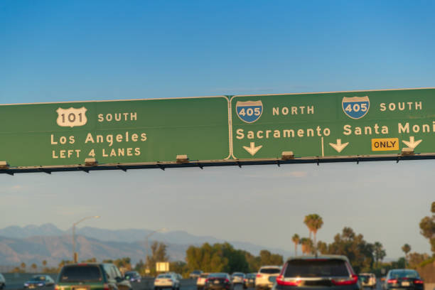 US 101 road sign Los Angeles A stock photo of the US 101 road sign in Los Angeles California san diego freeway stock pictures, royalty-free photos & images