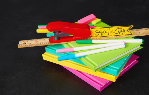 istock Colorful school supplies for back to school 1003286140