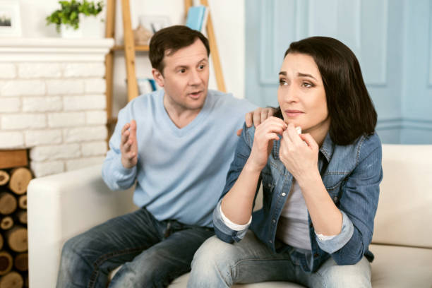 istock Depressed cheerless woman feeling unhappy 1003294694