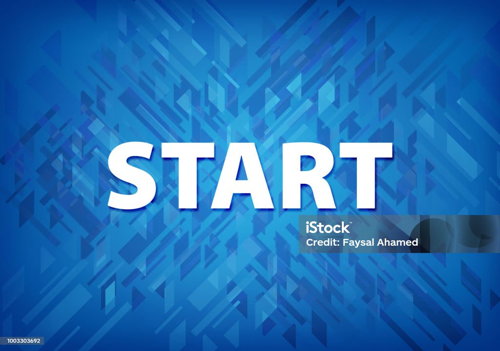 Begin Background Start Blue Background Stock Illustration - Download Image Now ...