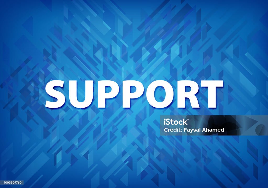 Support Center Blue Color Support Blue Background Stock Illustration - Download Image Now ...