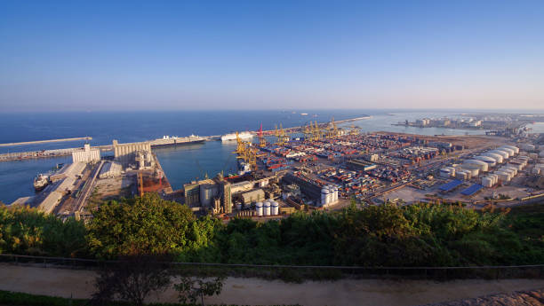 istock port of Barcelona. Spain 1003318496