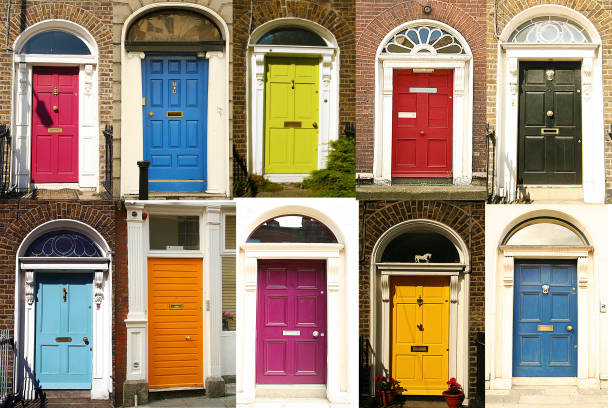 le porte di dublino - dublin ireland brick built structure building exterior foto e immagini stock