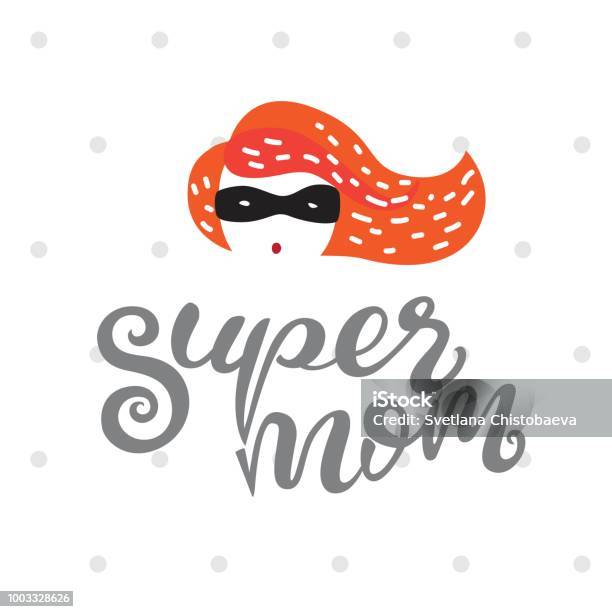 Super Mom Hero Stock Illustration - Download Image Now - Supermom, Mother, Superhero